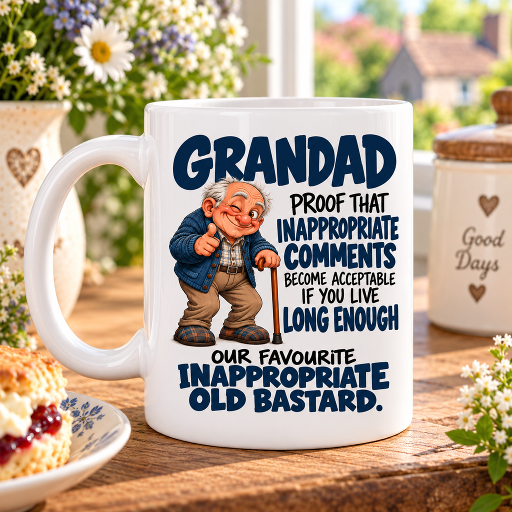 Funny Grandad Mug – Rude Inappropriate Grandad Gift