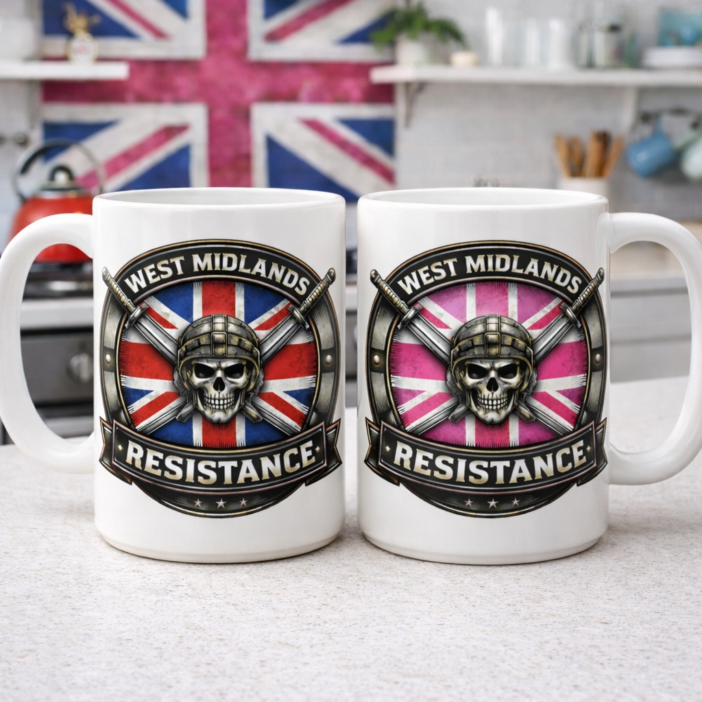 West Midlands Resistance Patriotic Ceramic Coffee Mug