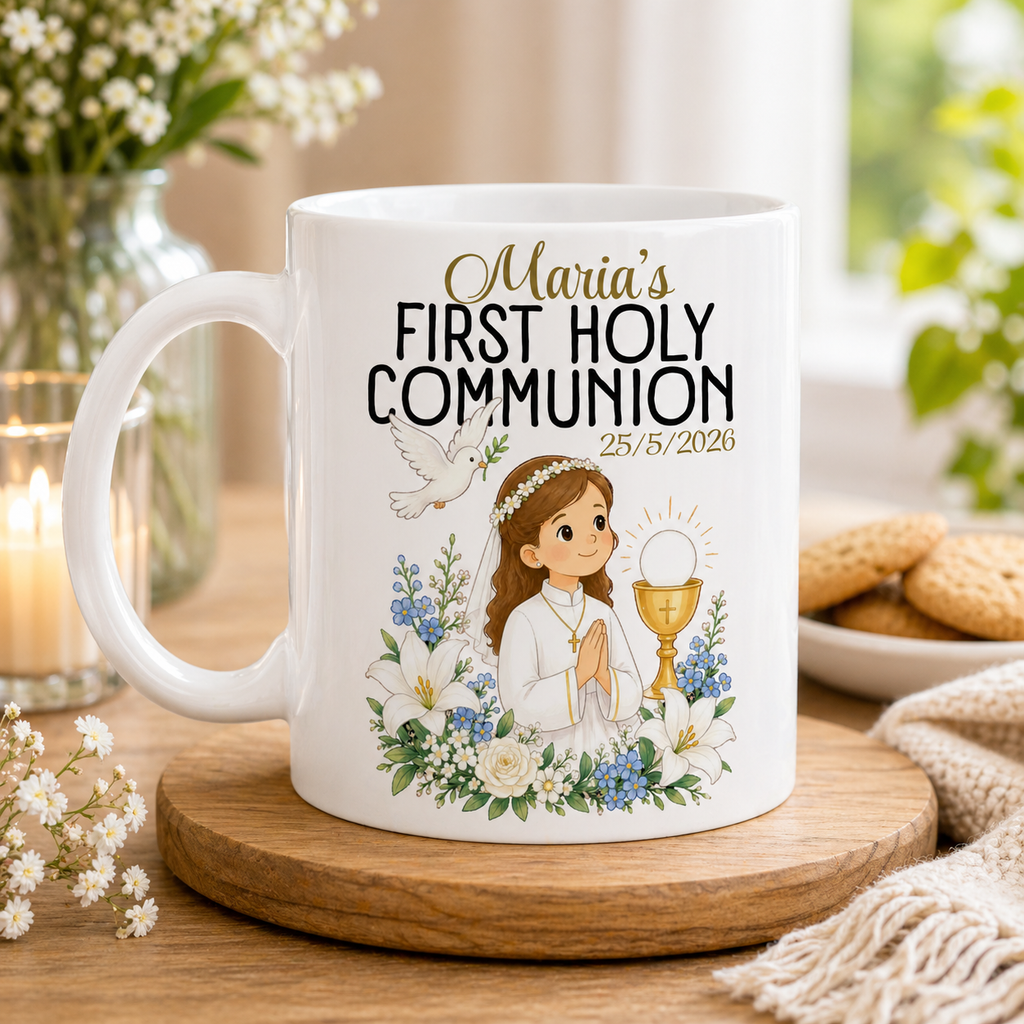 Personalised First Holy Communion Mug Gift for Boys & Girls