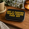 Rude tobacco tin smoker gift