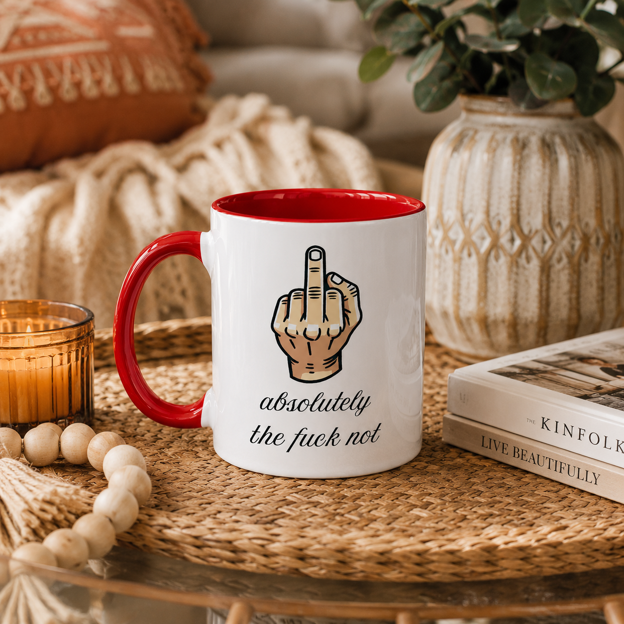 Absolutely The Fuck Not Mug - Funny Sarcastic Mugs, Swearing Humour Office Gift, Cheeky Novelty Mug