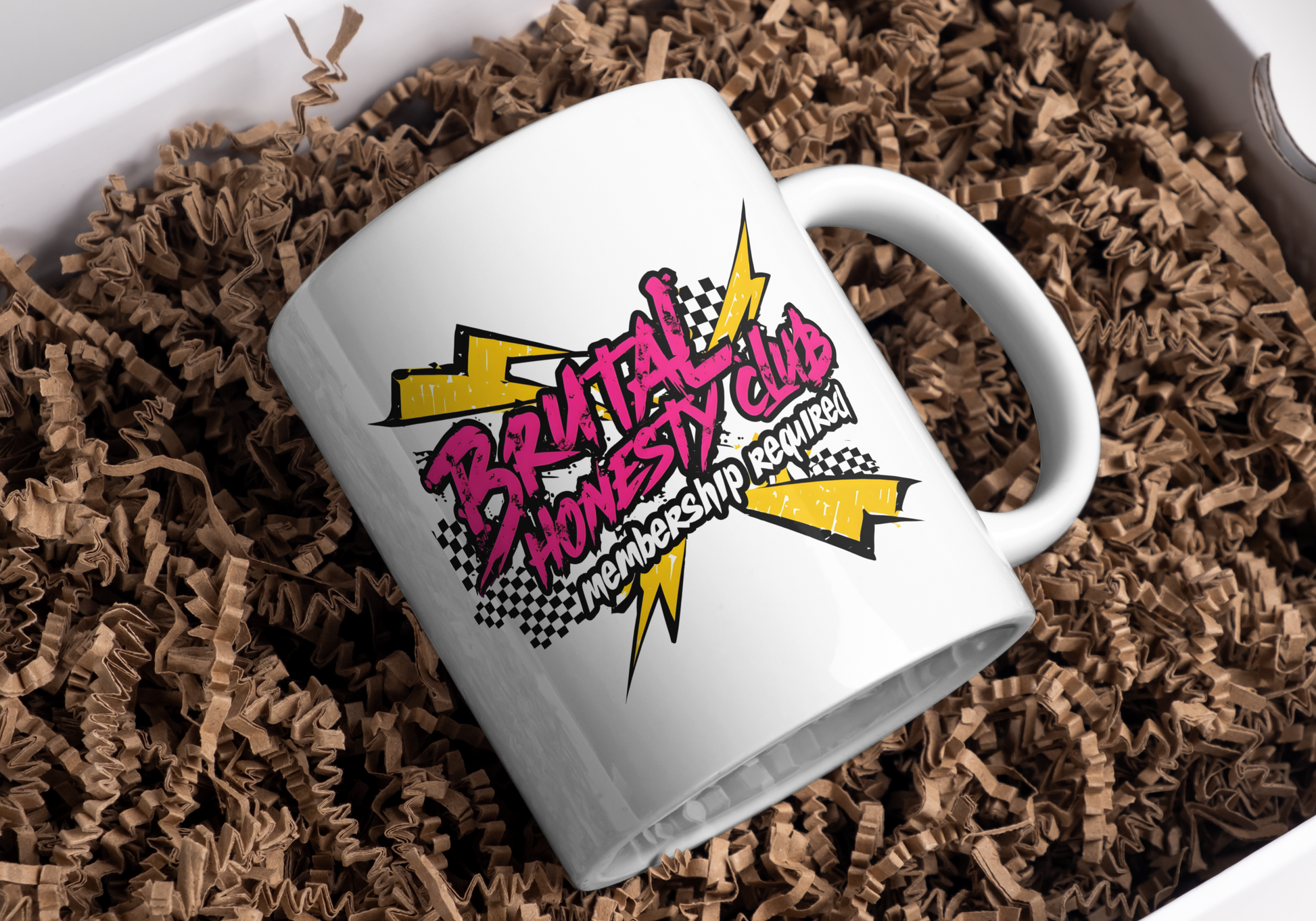 Some people were just born without a filter… and honestly, we love them for it 💅 Whether they’re calling out bad decisions, tragic outfits or just keeping it 100% real before caffeine hits, this mug is their new personality in porcelain.

The “Brutal Honesty Club – Membership Required” design is LOUD, cheeky and totally unapologetic—just like the mate you're thinking of right now 😆 A perfect office mug for the one who says what everyone else is thinking (and doesn't care who hears it).