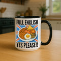 Funny British Breakfast Mug, Tumbler or Coaster – Ideal for Birthdays, Christmas, Foodies & Kitchen Gifts