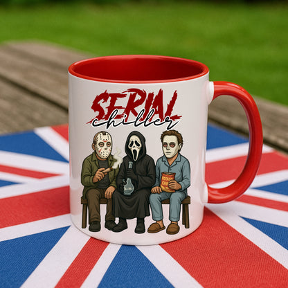 Serial Chiller Mug – Funny Horror Coffee Cup Halloween Gift for Movie Fans