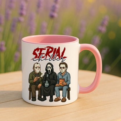 Serial Chiller Mug – Funny Horror Coffee Cup Halloween Gift for Movie Fans