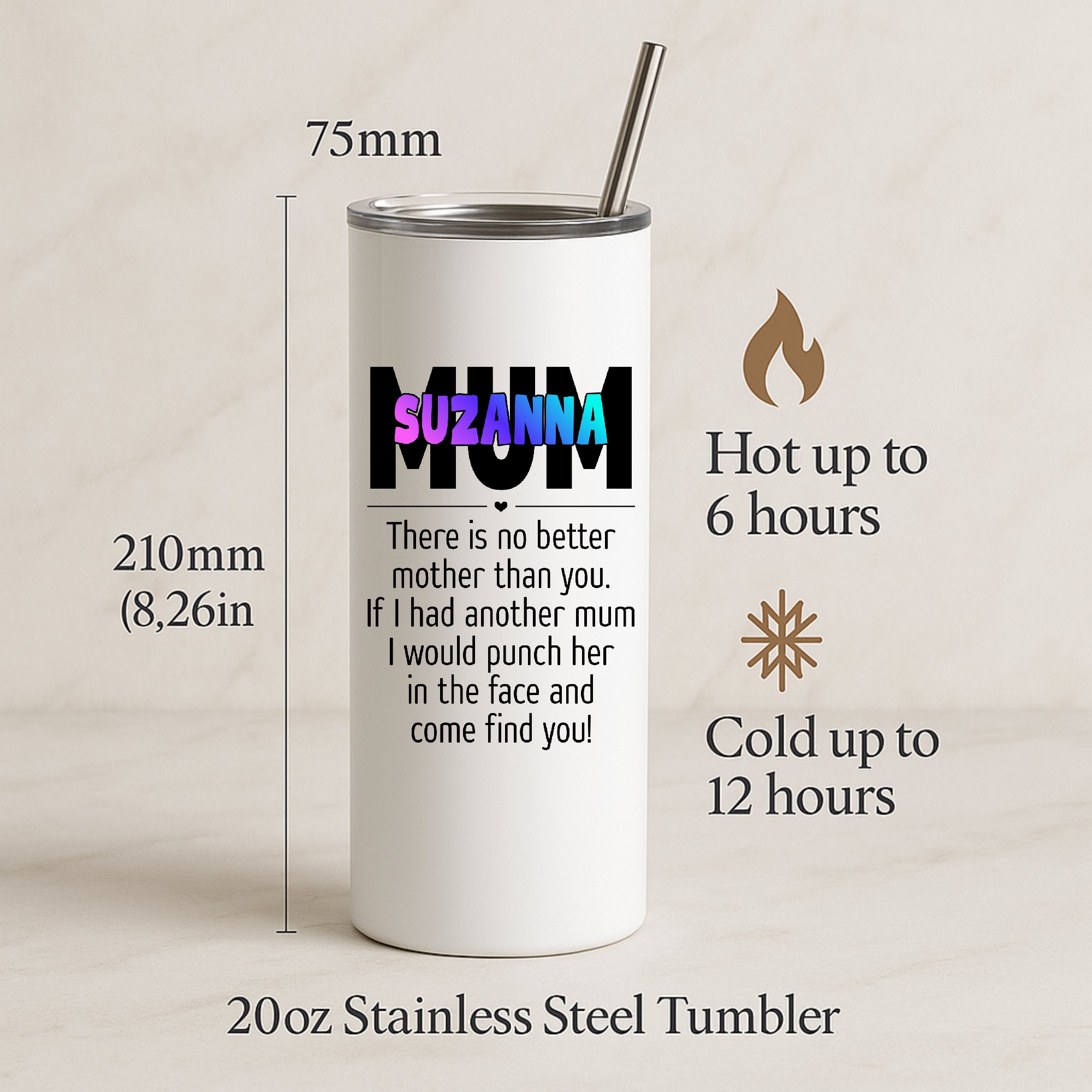 Personalised Mum Mug Any Name Gift Mothers Day Birthday Christmas Present