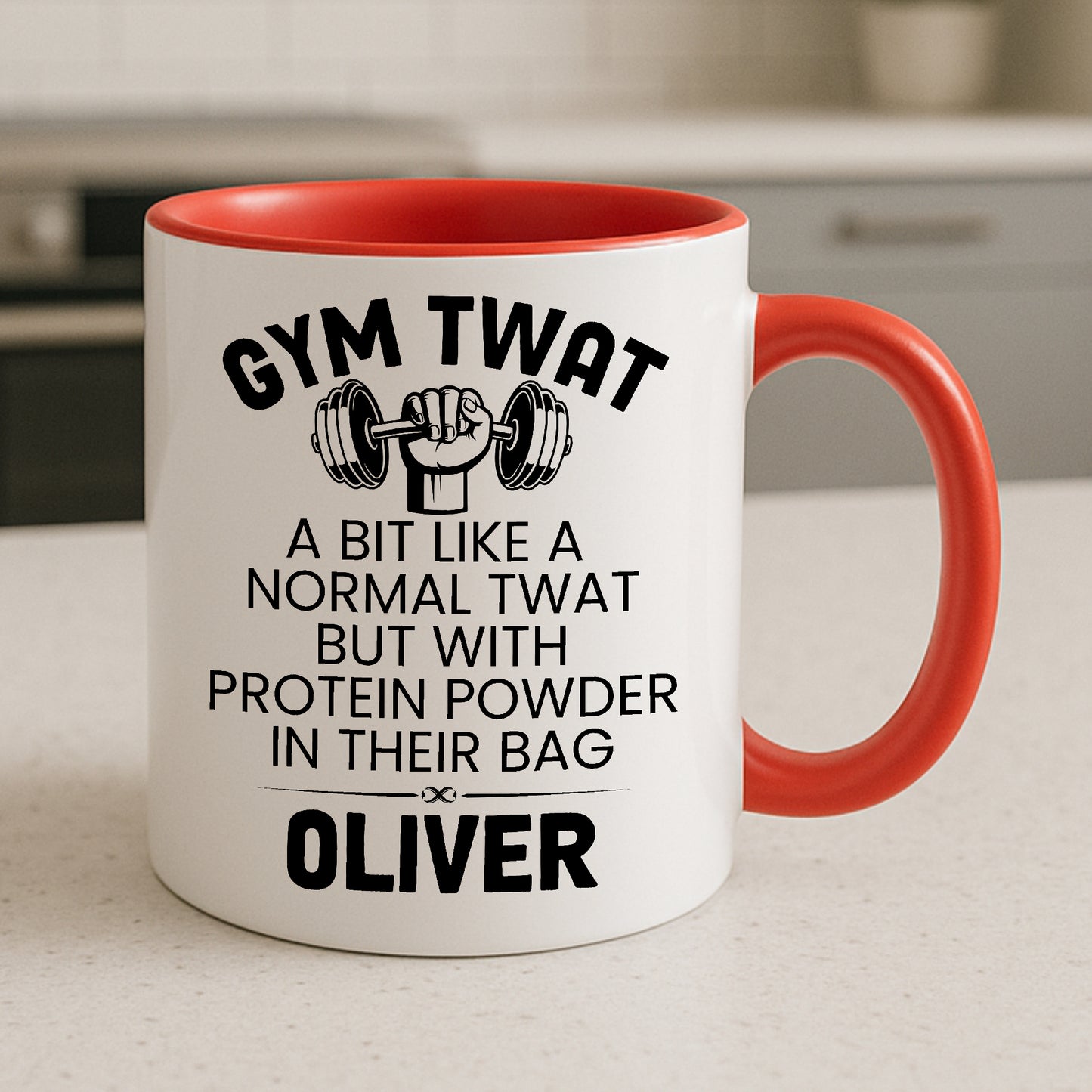 Gym Twat Mug Funny Fitness Gift Gym Buddy Protein Powder Cup Personalised 11oz 15oz