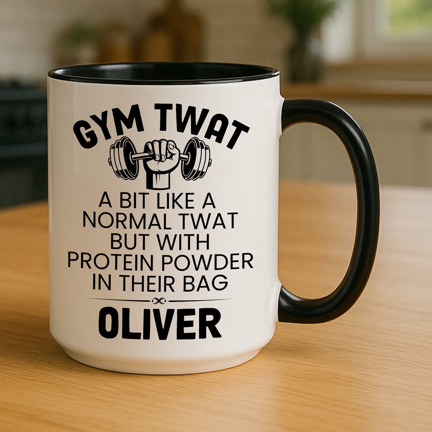 Gym Twat Mug Funny Fitness Gift Gym Buddy Protein Powder Cup Personalised 11oz 15oz