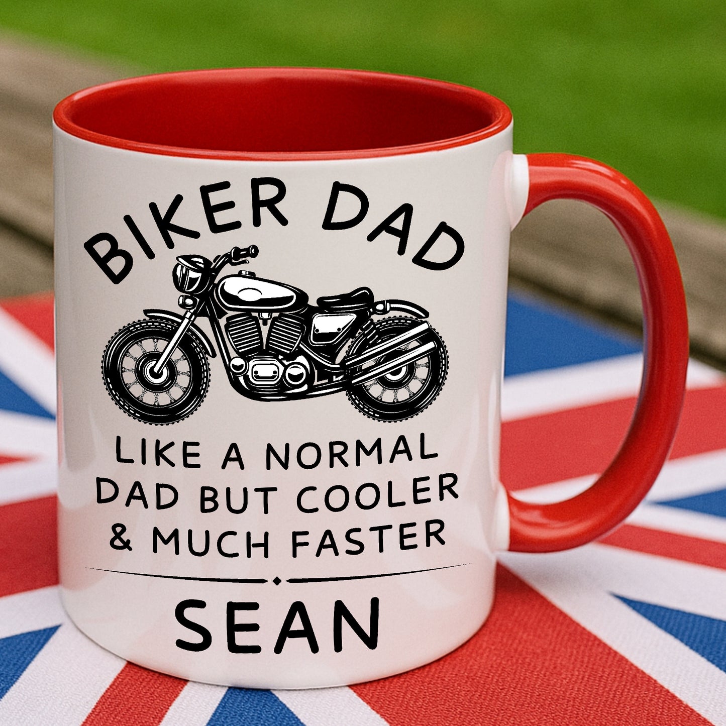 Biker Dad Motorcycle theme coffee mug