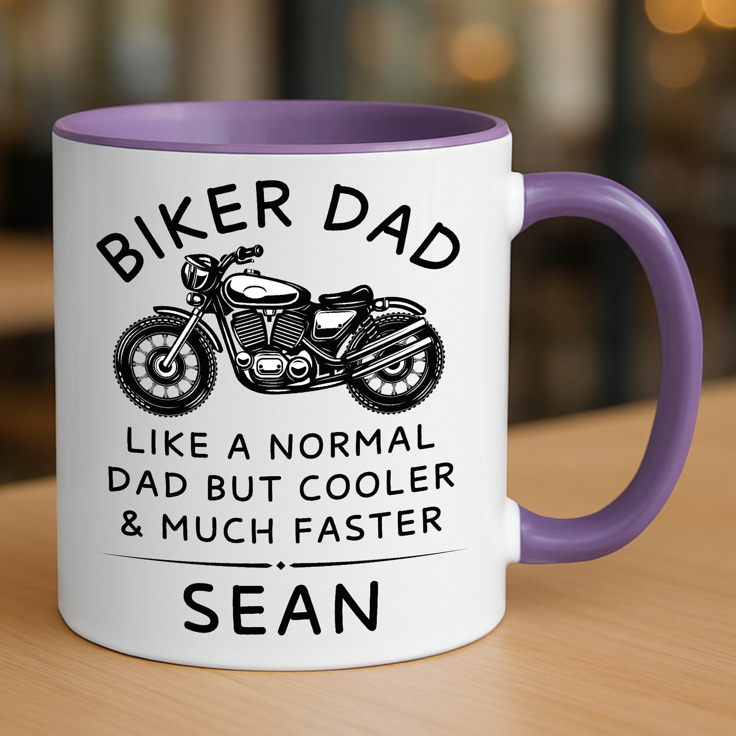 Biker Dad Motorcycle theme coffee mug