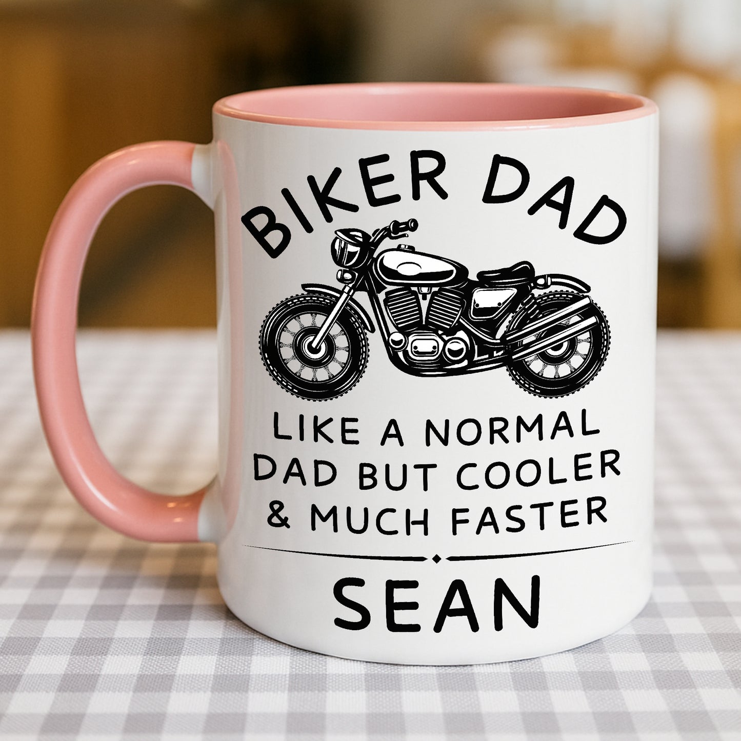 Biker Dad Motorcycle theme coffee mug