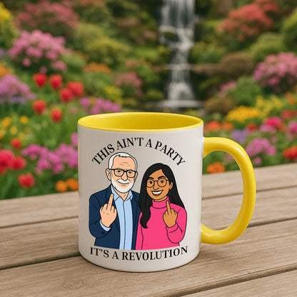 Jeremy Corbyn & Zarah Sultana Revolution Your Party Mug | Funny Left Wing Gift UK