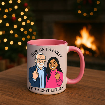 Jeremy Corbyn & Zarah Sultana Revolution Your Party Mug | Funny Left Wing Gift UK