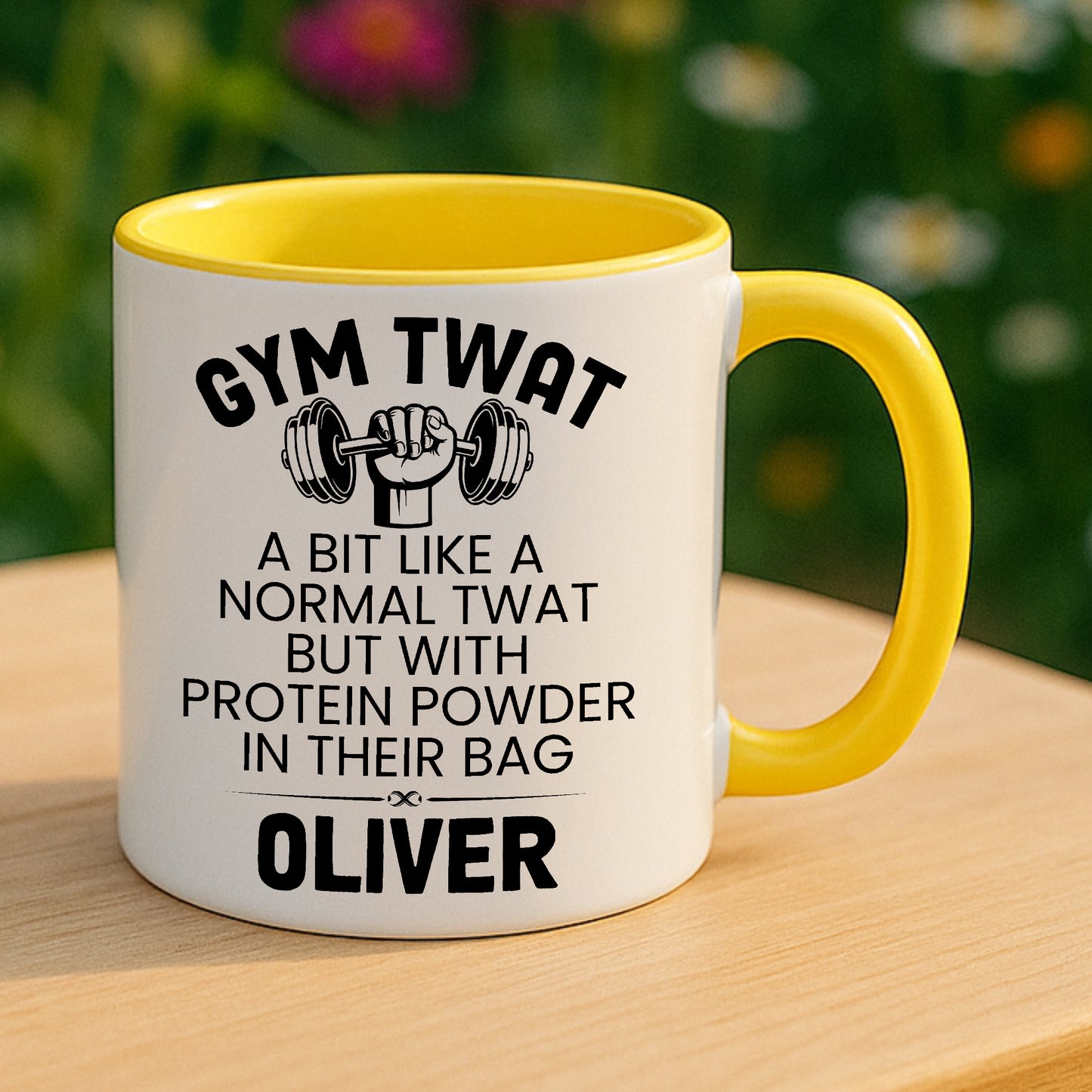 Gym Twat Mug Funny Fitness Gift Gym Buddy Protein Powder Cup Personalised 11oz 15oz