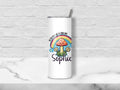 Custom Name Toadstool Mug and/or Tumbler - 11oz Uplifting Coffee Mug, 20oz Thermal Tumbler - Perfect for Birthdays
