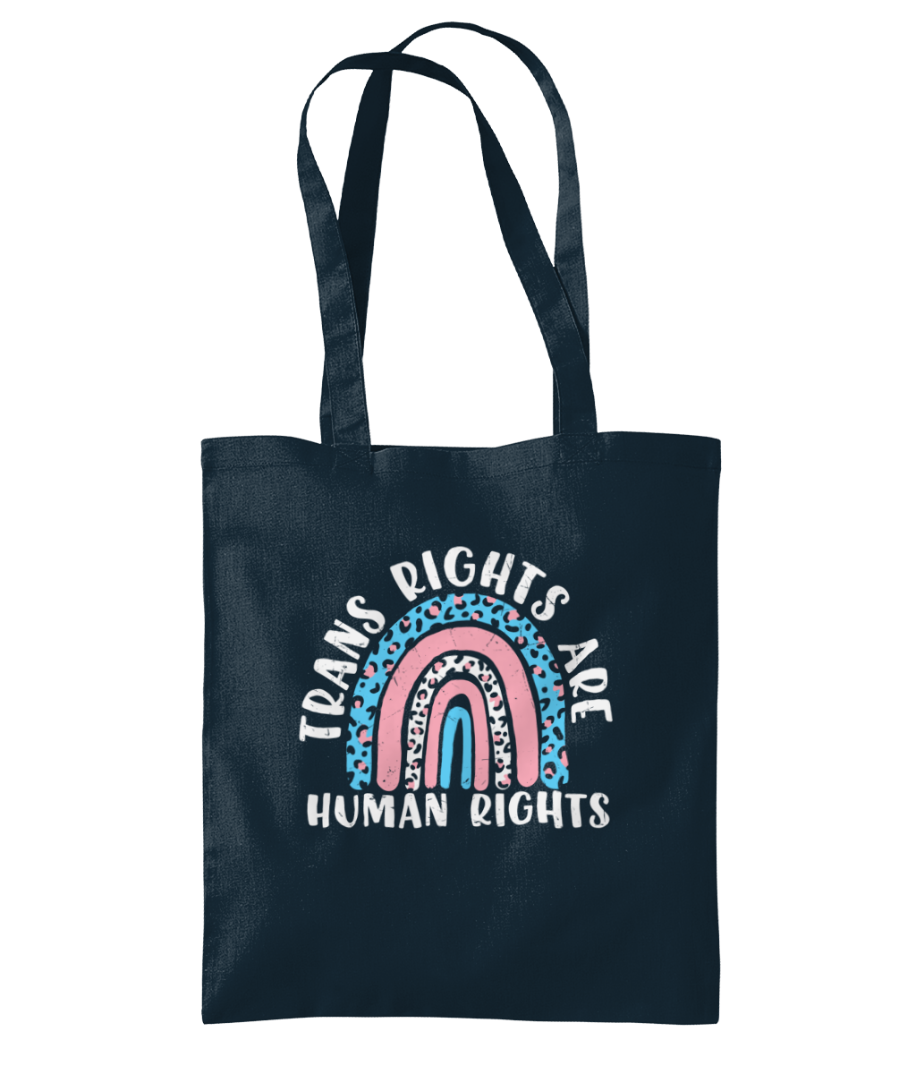 Trans rights are human rights tote bag