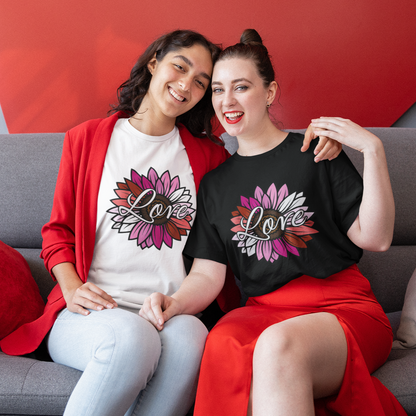 Love sunflower lesbian gay LGBTQIA T-Shirt