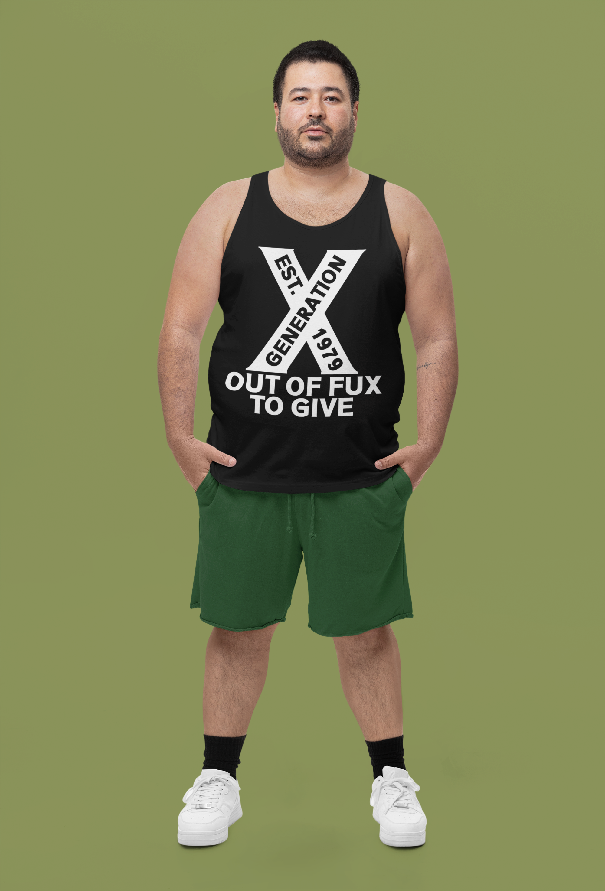 Generation X Tank Top / vest top - Out of Fux to Give, Funny British Vest, Retro Nostalgic Tank