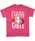 Sorry boys I prefer girls lesbian t-shirt