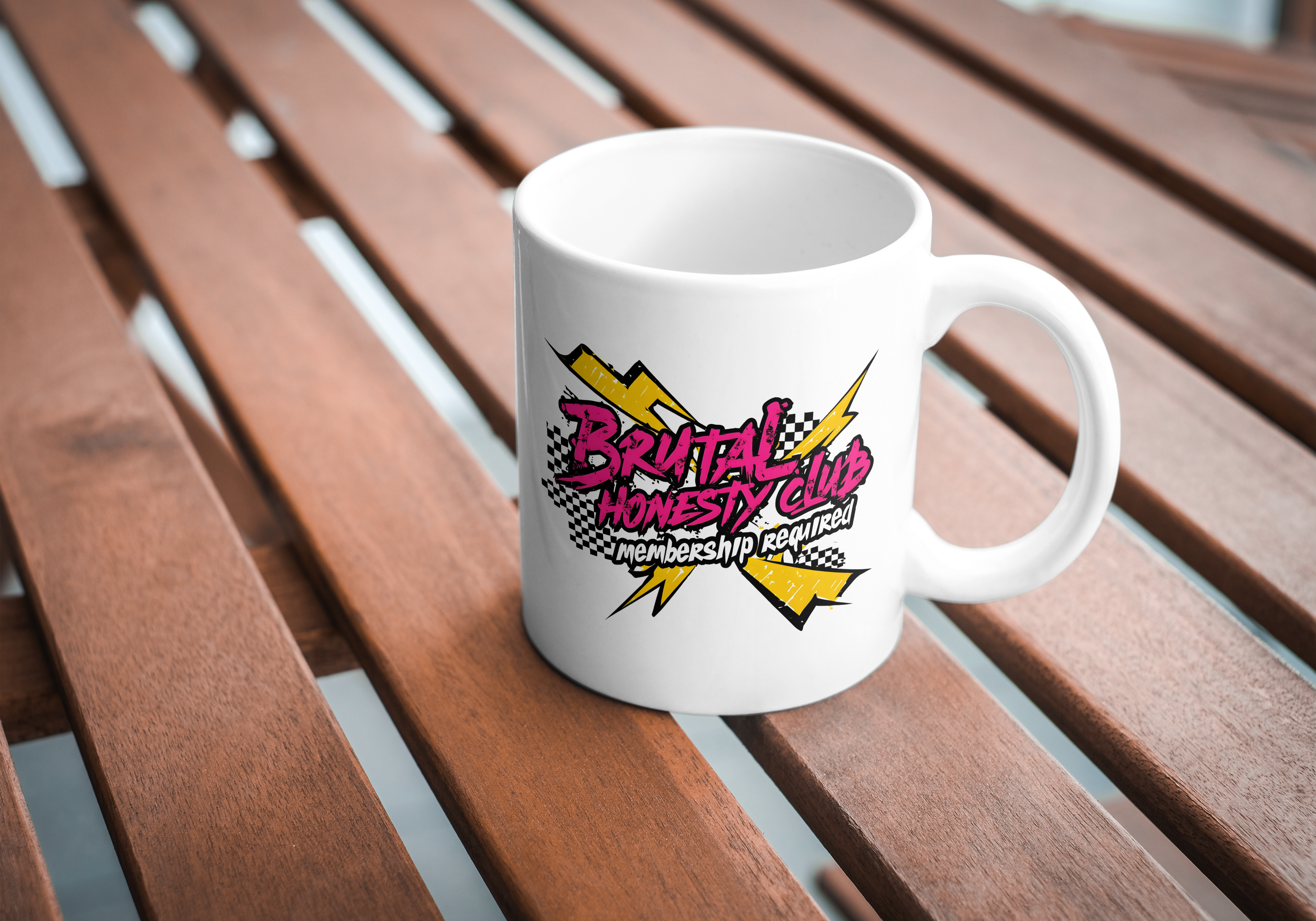 Brutal Honesty Club Mug – Funny Gift for Friends, Colleagues & Office Banter – Savage Coffee Cup UK