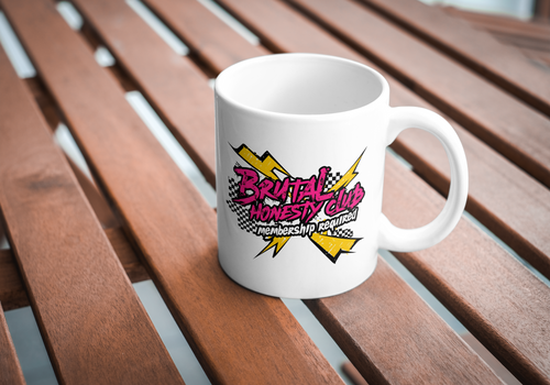 Brutal Honesty Club Mug – Funny Gift for Friends, Colleagues & Office Banter – Savage Coffee Cup UK