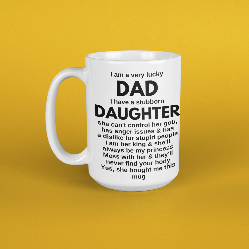 Dad from daughter coffee mug Fathers day birthday Christmas
