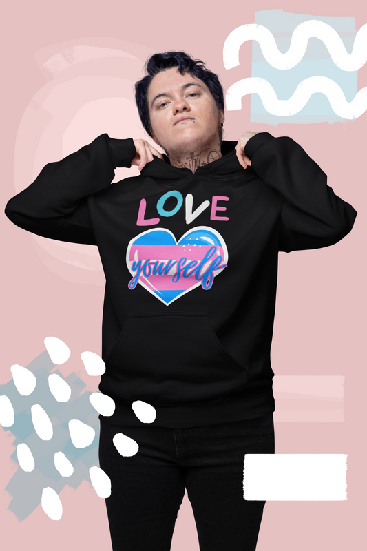 Love yourself Trans pride hoodie clothing