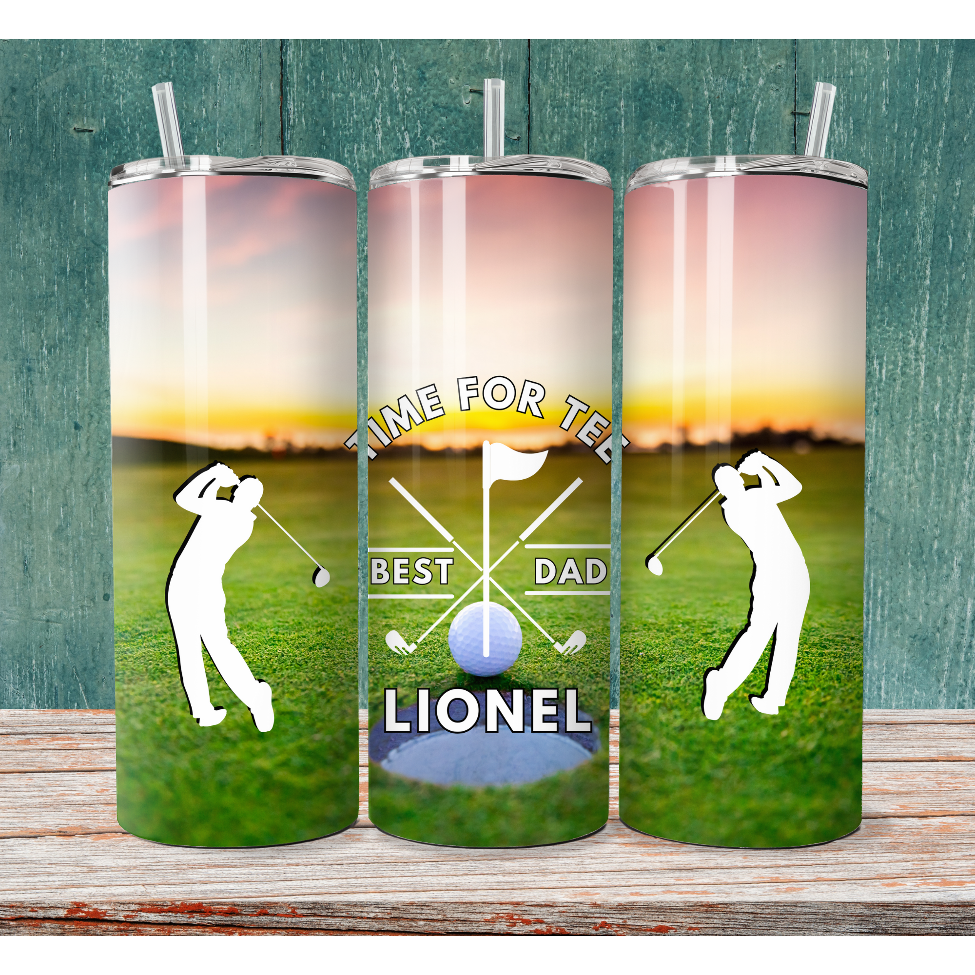 Golf dad golfer gift personalised tumbler