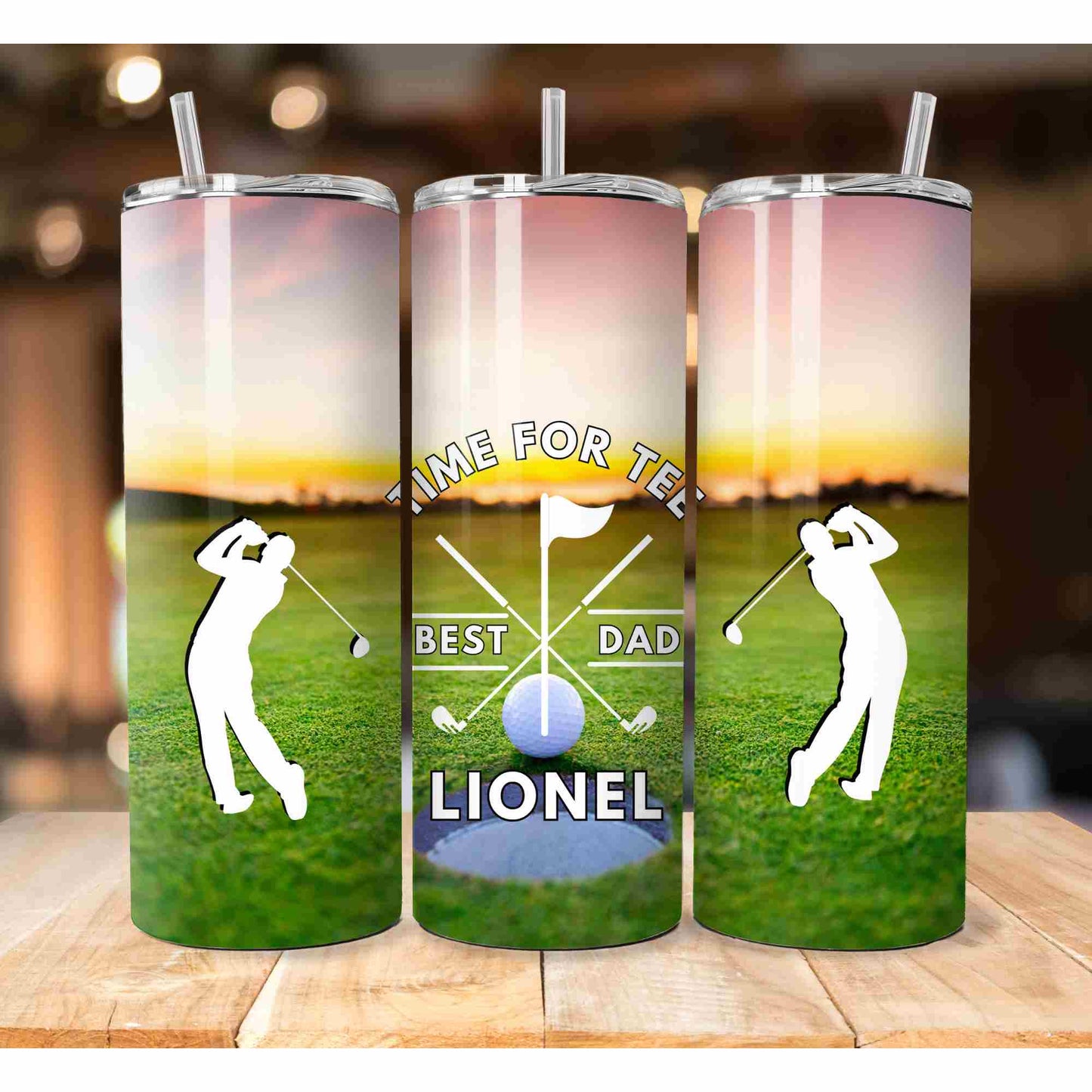 Golf dad golfer gift personalised tumbler