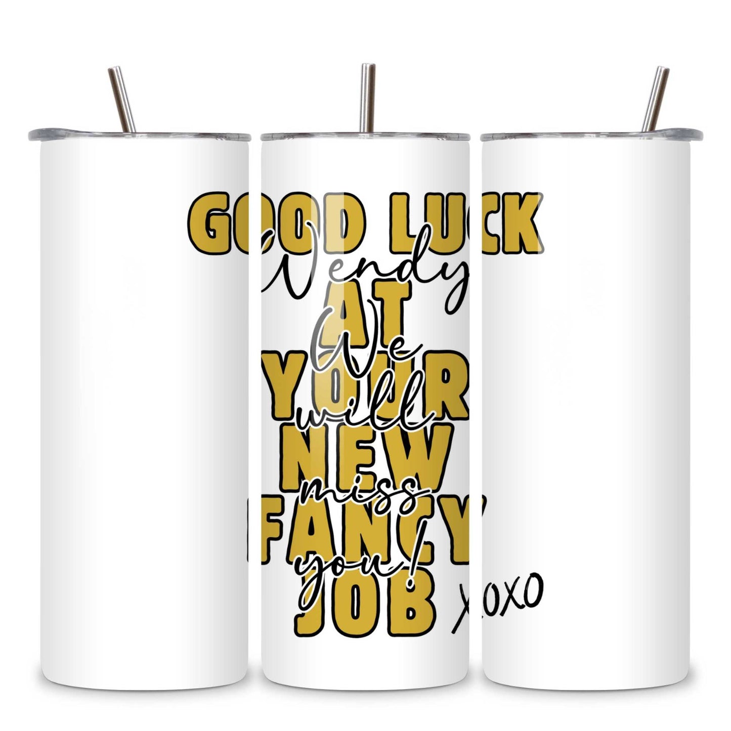 Personalised Good Luck At Your New Job Mug - Leaving Gift for co-workers Personalised Farewell Gift, Office Leaving Present, New Job Celebration Cup