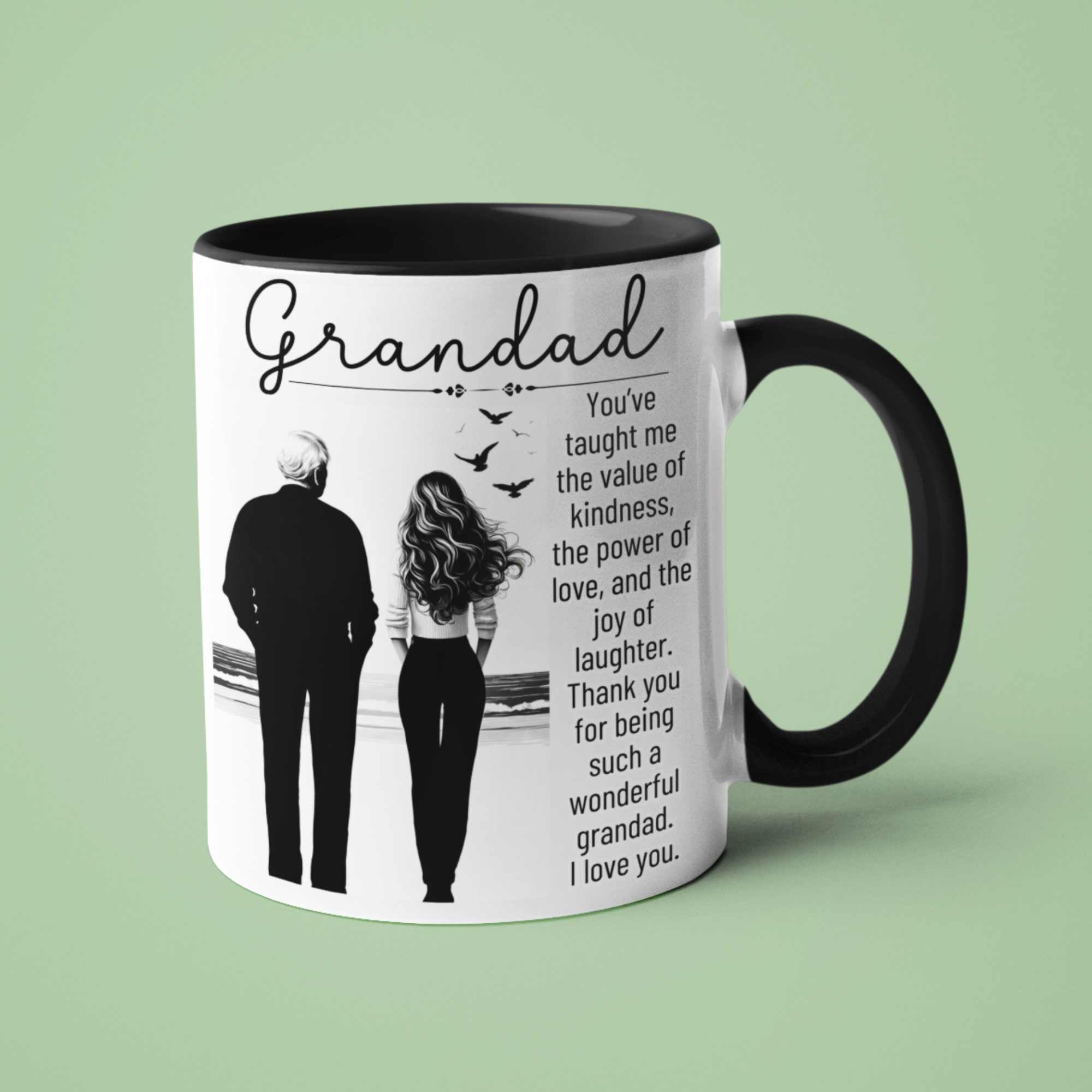 Thank You Grandad Mug – Sentimental Gift for Grandfather, Perfect for Christmas, Birthday, or Grandparents Day Thoughtful Present for Grandad from Grandchildren