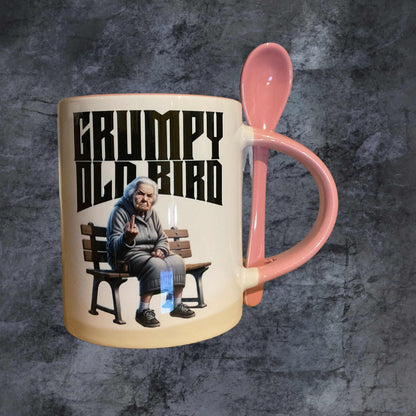Grumpy Old Bird Funny Rude Mug for women