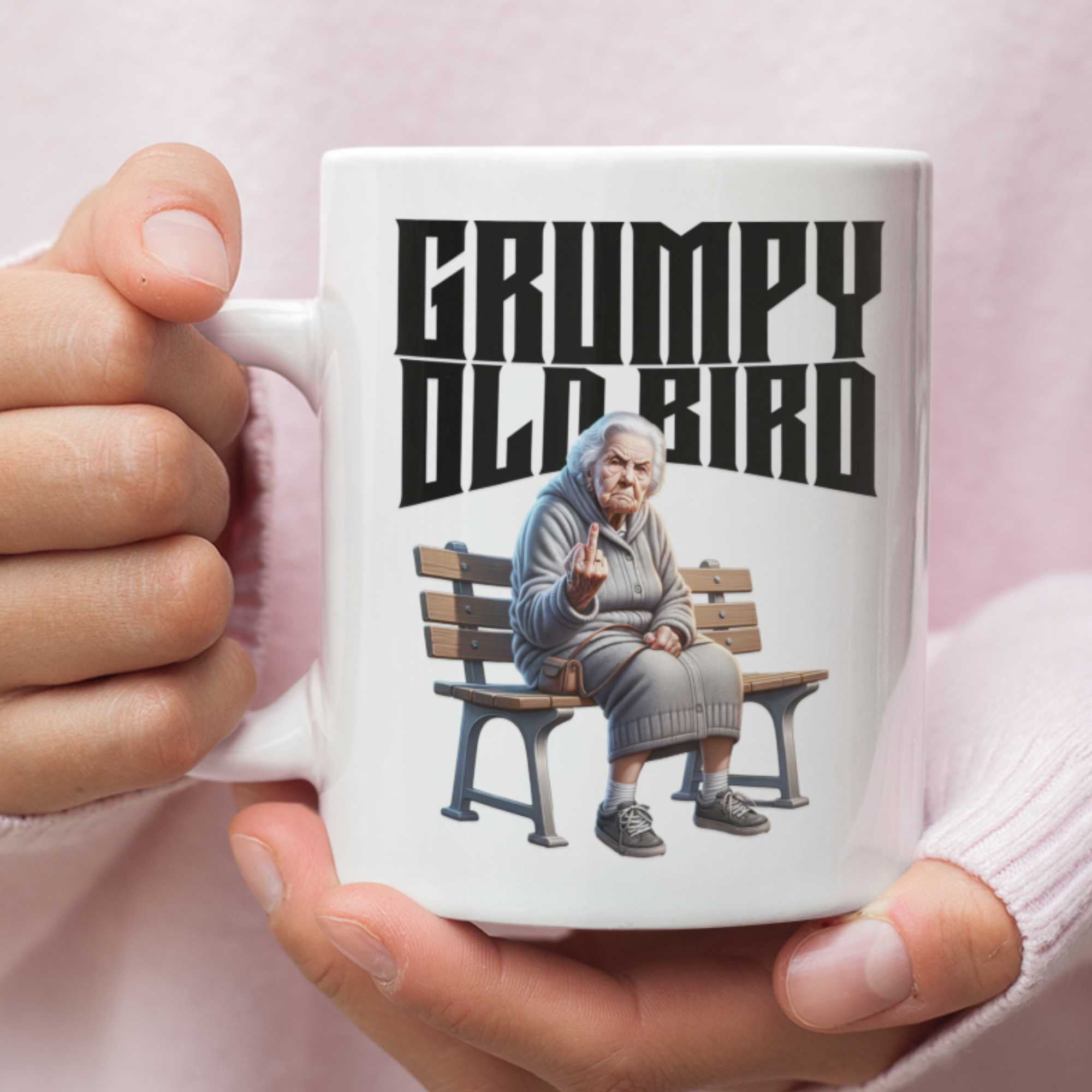 Grumpy Old Bird Funny Rude Mug for women