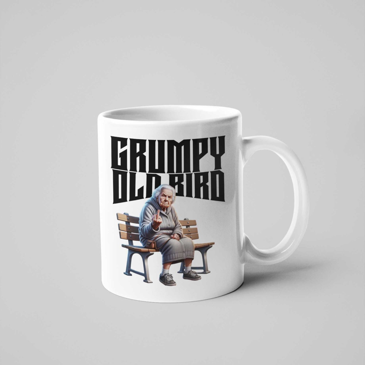 Grumpy Old Bird Funny Rude Mug for women