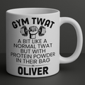 Gym Twat Mug Funny Fitness Gift Gym Buddy Protein Powder Cup Personalised 11oz 15oz