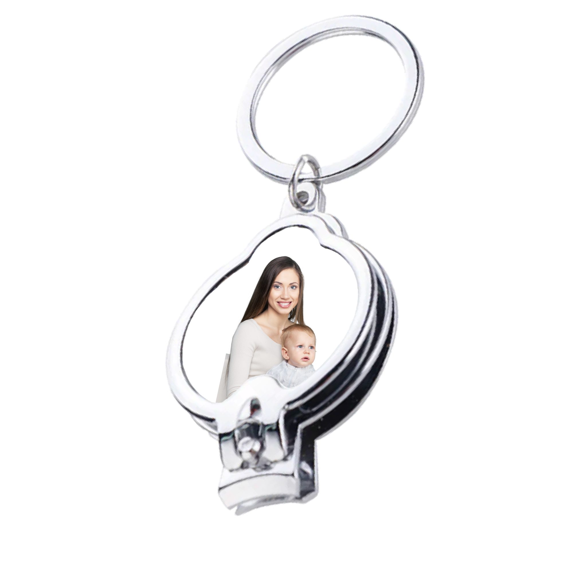 Personalised Photo Keyring Nail Clipper – Custom Picture Keychain, Bottle Opener Keyring
