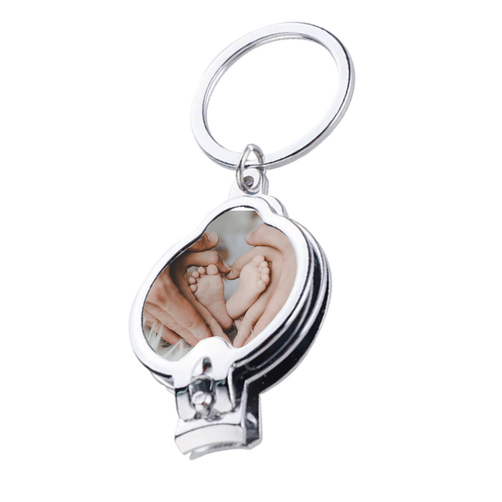 Personalised Photo Keyring Nail Clipper – Custom Picture Keychain, Bottle Opener Keyring