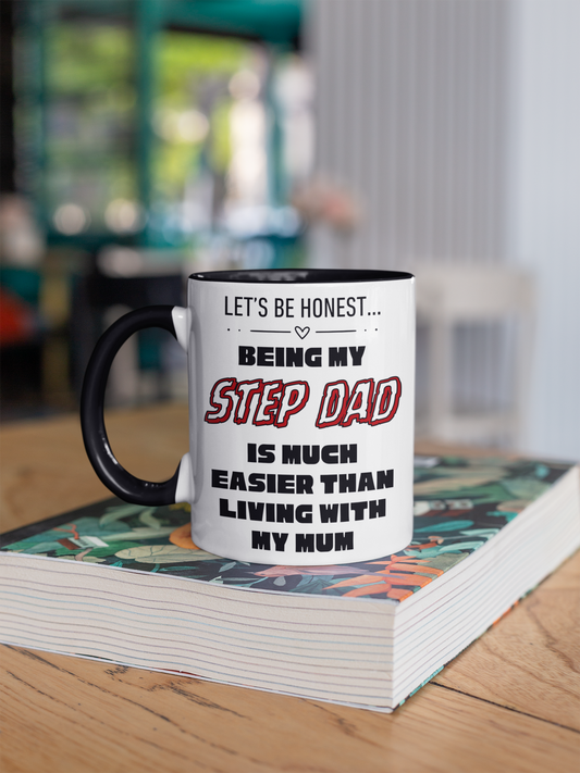 Step dad funny mug