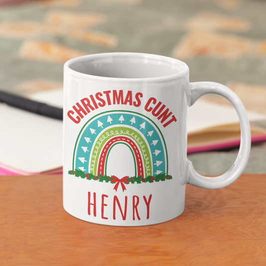 Christmas cunt coffee mug