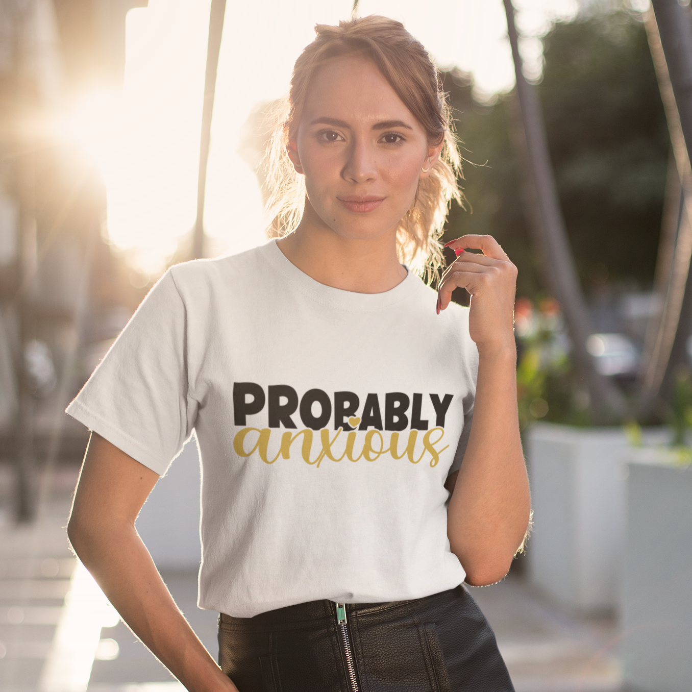 Probably anxious t-shirt summer clothing