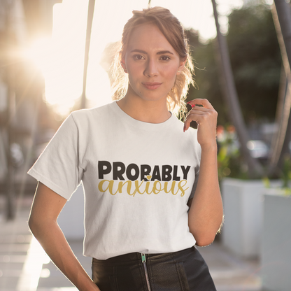 Probably anxious t-shirt summer clothing