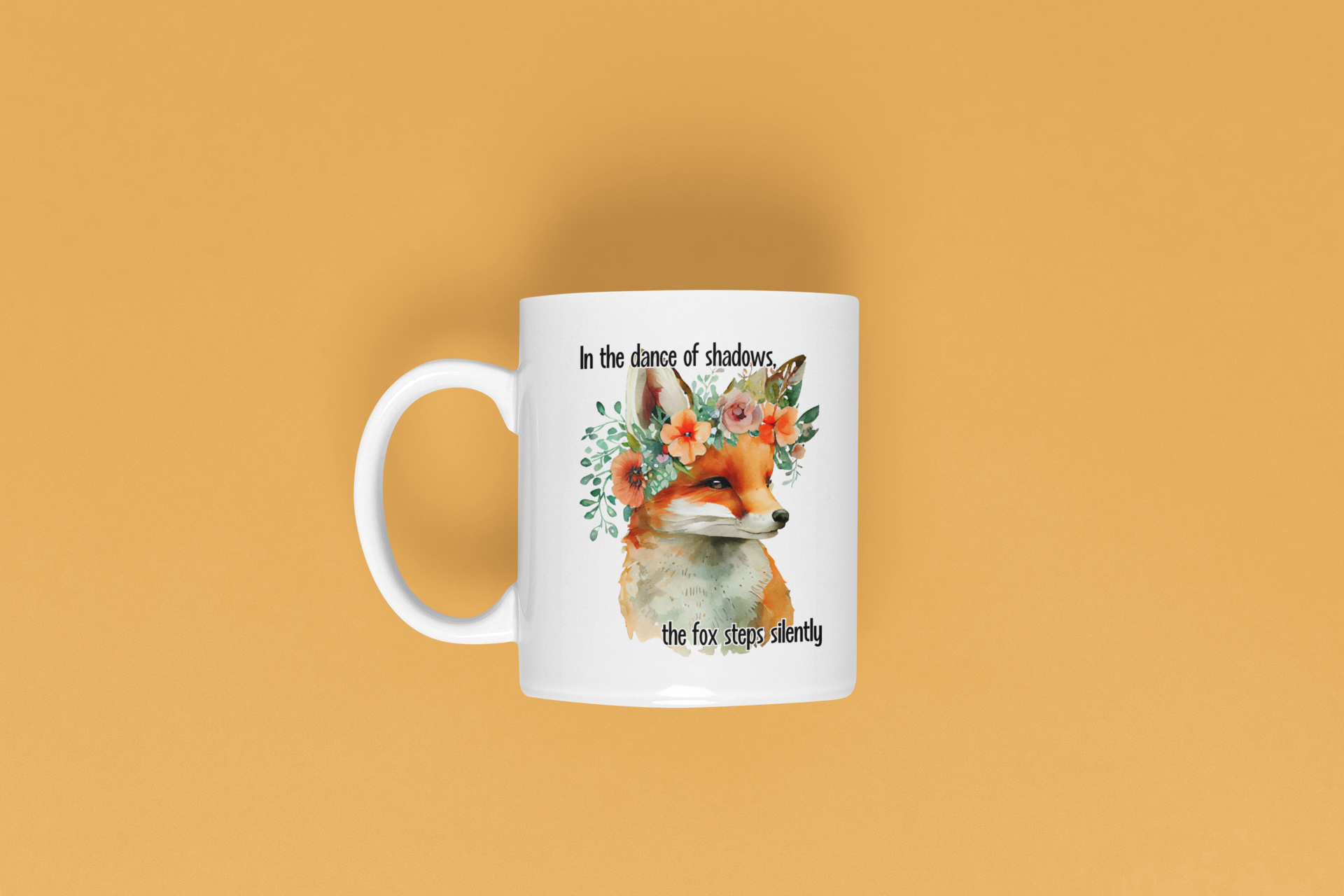 Fox quote mug tumbler coaster set for birthdays of Christmas