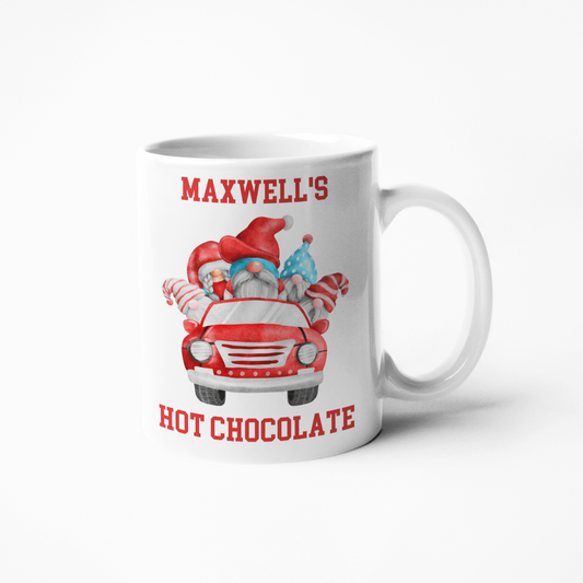 Gnome theme Christmas personalised mug