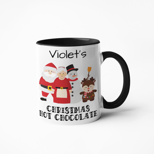 Christmas personalised hot chocolate mug
