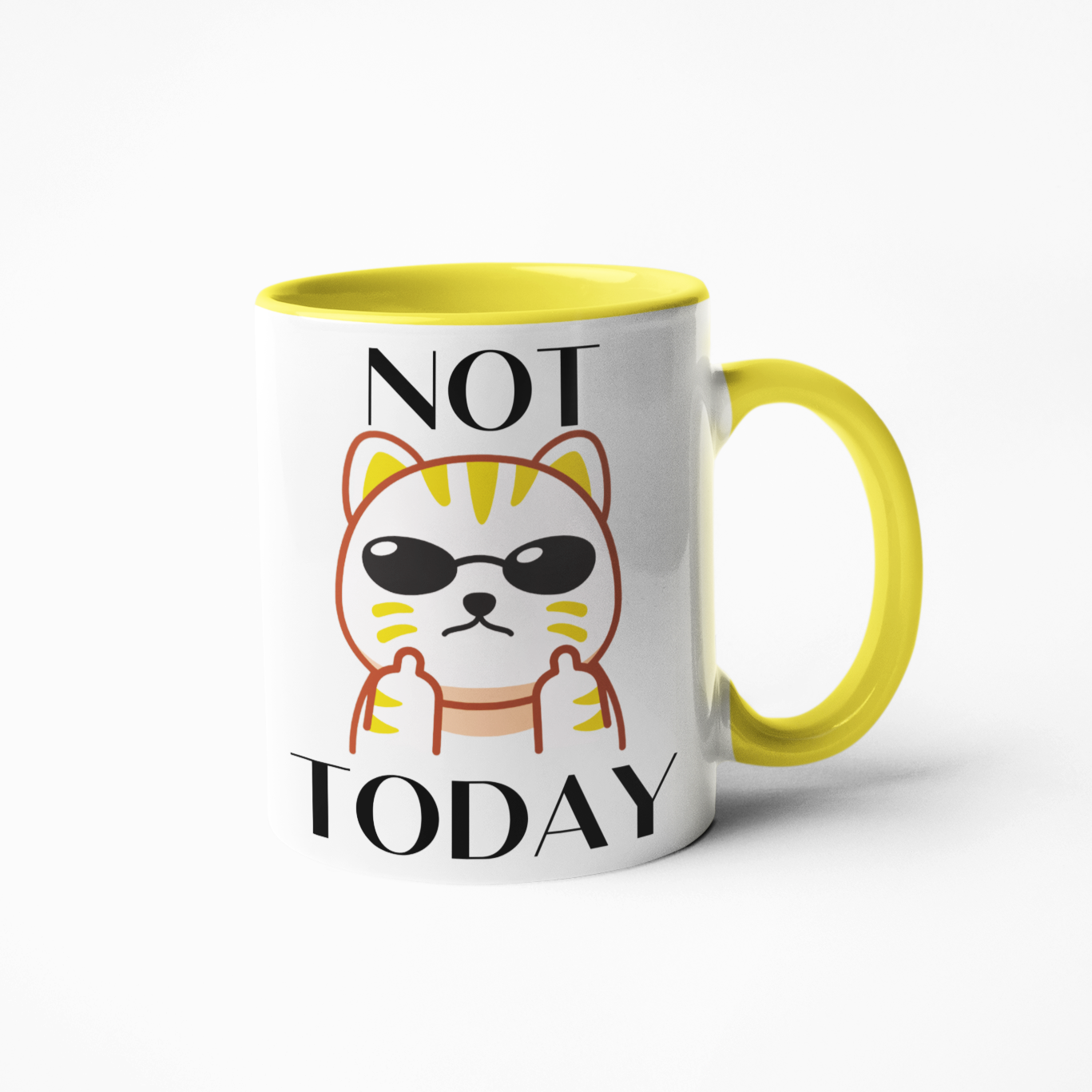 Start your morning with a motivational jolt! This Not Today Cat mug will inspire you to seize the day and take on any challenge. Let it also remind you to enjoy the journey along the way. Be bold and no matter what, don't give up! Make every cup of joe count!