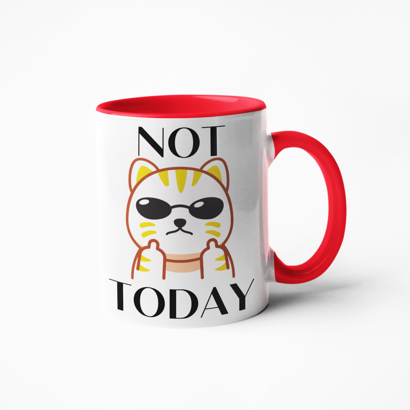 Start your morning with a motivational jolt! This Not Today Cat mug will inspire you to seize the day and take on any challenge. Let it also remind you to enjoy the journey along the way. Be bold and no matter what, don't give up! Make every cup of joe count!