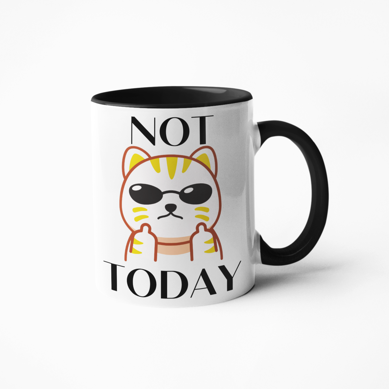 Start your morning with a motivational jolt! This Not Today Cat mug will inspire you to seize the day and take on any challenge. Let it also remind you to enjoy the journey along the way. Be bold and no matter what, don't give up! Make every cup of joe count!
