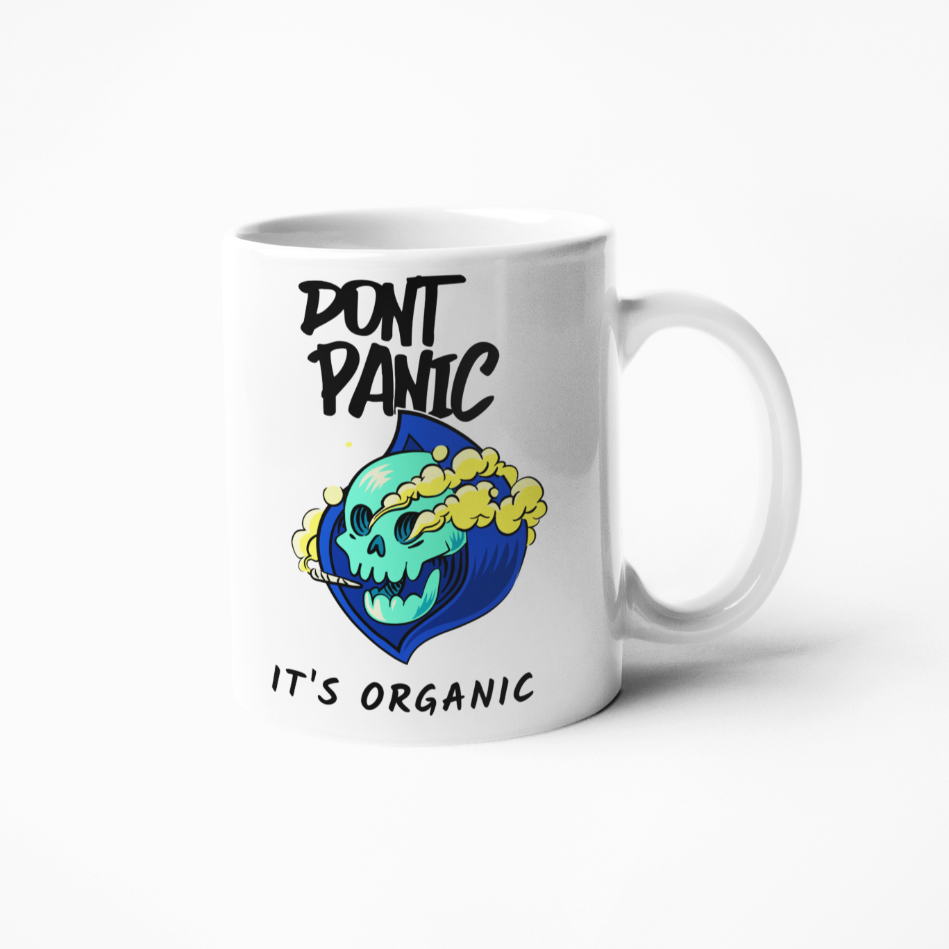 Don't panic it's organic weed cannabis smoker coffee mug
