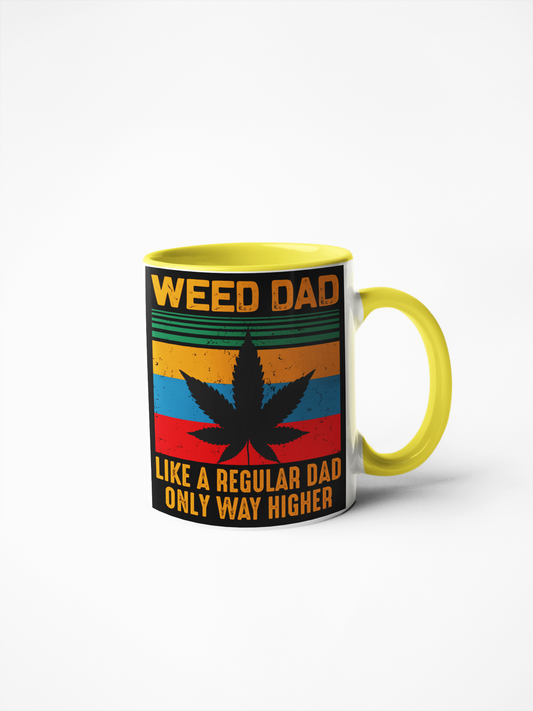 Weed dad cannabis smoker coffee mug