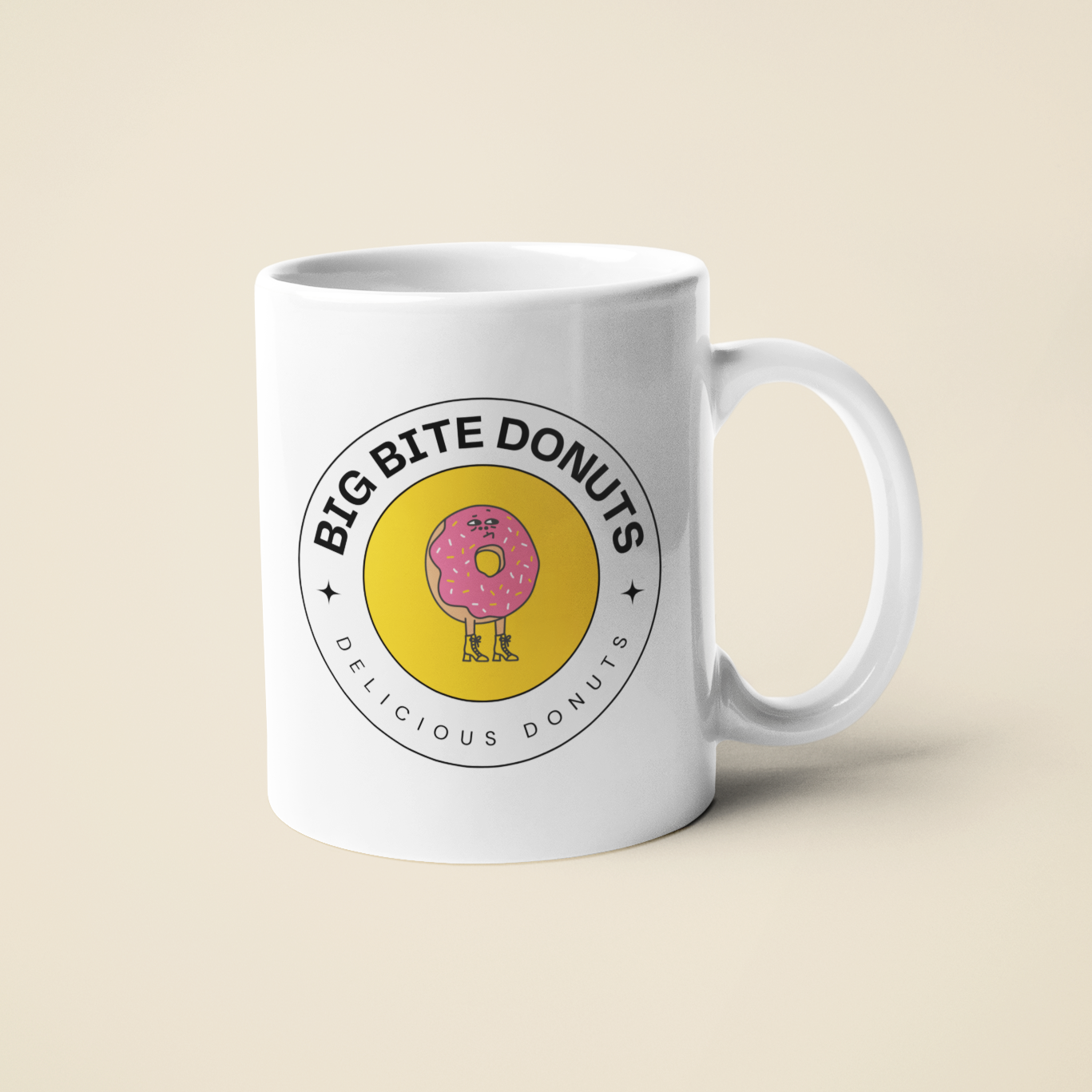Business logo 11oz or 15oz mug 9cm coaster